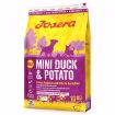 Josera Mini Duck & Potato complete food with small kibble size for small breeds