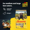 Josera Adult Duck & Sweet Potato complete grain-free dog food with salmon oil product benefits