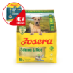 Josera Senior Salmon & Rice complete dry dog food  with lower protein lower fat and  omega-3 new design