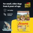 Josera Mini Senior Salmon grain-free complete dry food with single meat protein product benefits